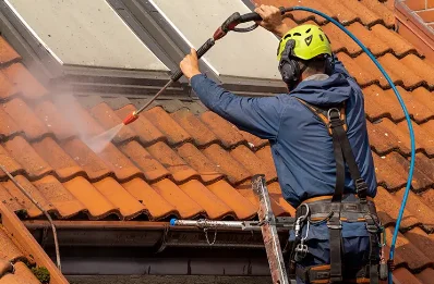 Démoussage et hydrofuge de toiture à Chéniers